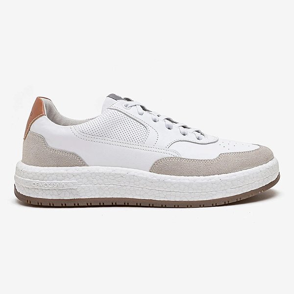 DEMOCRATA TÊNIS DENIM DRAKE BRANCO PULSE