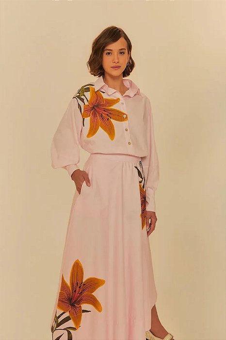 FARM  SAIA LONGA ESTAMPADA FLOR