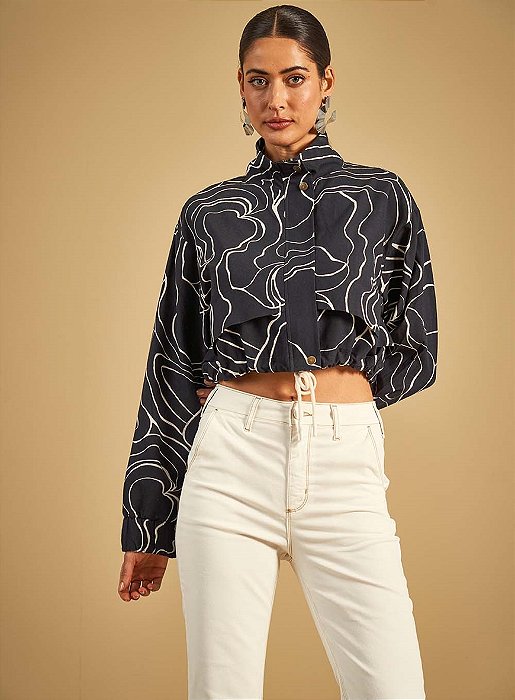 SOMMER JAQUETA CURTA ESTAMPADA