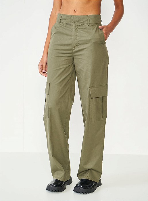 COLCCI CALÇA ALFAIATARIA JADE COM BOLSO CARGO