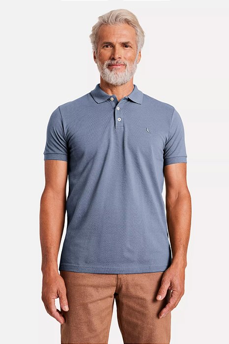 RESERVA POLO PIQUET CLASSICA AZUL JEANS