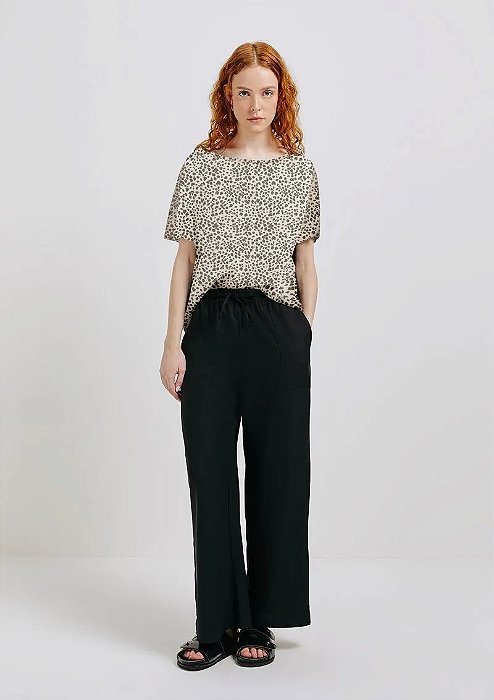 HERING BLUSA FEMININA AMNGA CURTA ESTAMPADA