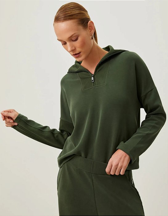 SHOULDER BLUSA MALHA GOLA POLO