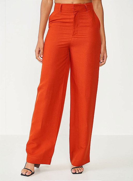 COLCCI CALÇA ALFAIATARIA JOANA DE LINHO