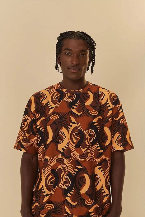 FARM T-SHIRT MOLETOM ESTAMPADO TIGRE DA NOITE