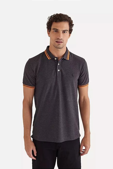 RESERVA POLO FRISO RAJADO PRETO