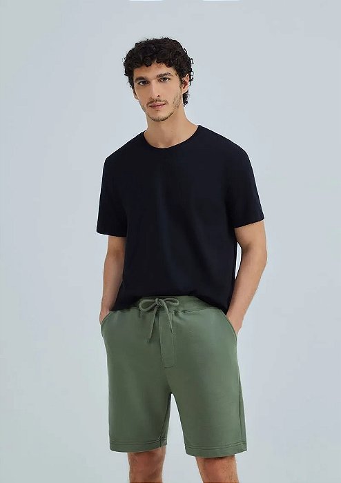 HERING BERMUDA BÁSICA MASCULINO RETA EM MOLETOM