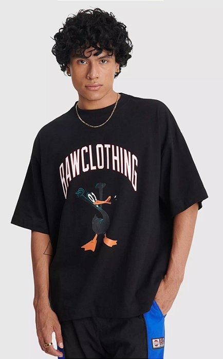 BAW CAMISETA NEW OVER DAFFY BAW X LOONEY PRETO