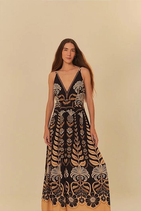 FARM VESTIDO CROPPED ESTAMAPDO ESPLENDOR TROPICAL