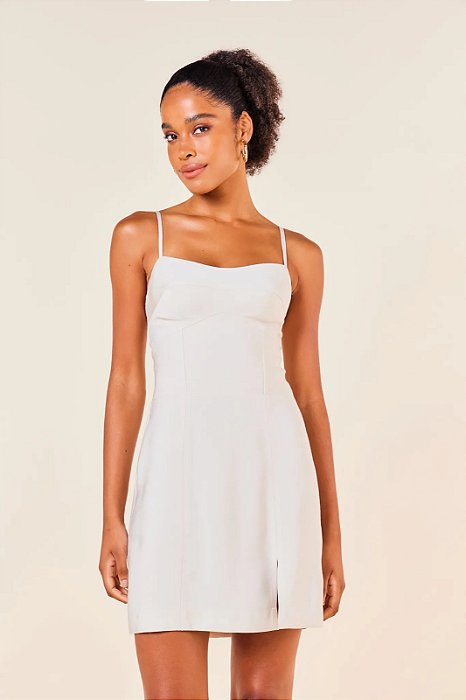 MYPLACE VESTIDO CURTO COM RECORTES -PEROLA