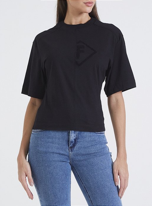 FORUM CAMISETA FASHION BORDADA PRETO