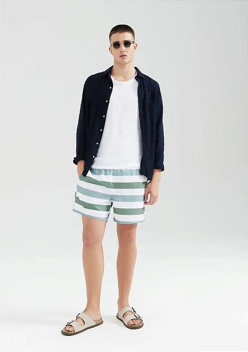 HERING SHORTS PRAIA MASCULINO ESTAMPADO