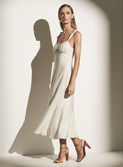 SOMMER VESTIDO LINHO DETALHE BUSTO