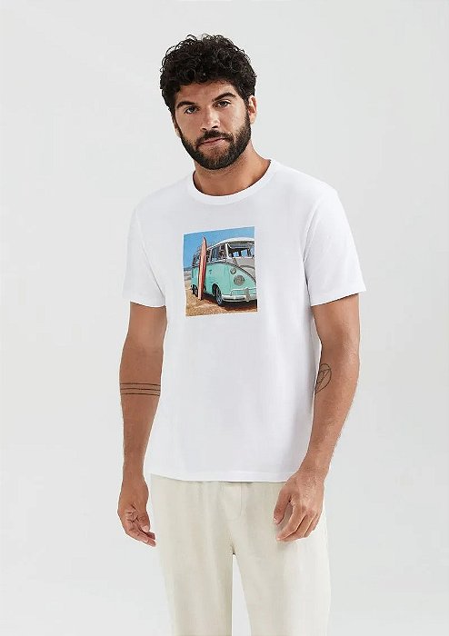 HERING CAMISETA MASCULINA MANGA CURTA COM ESTAMPA