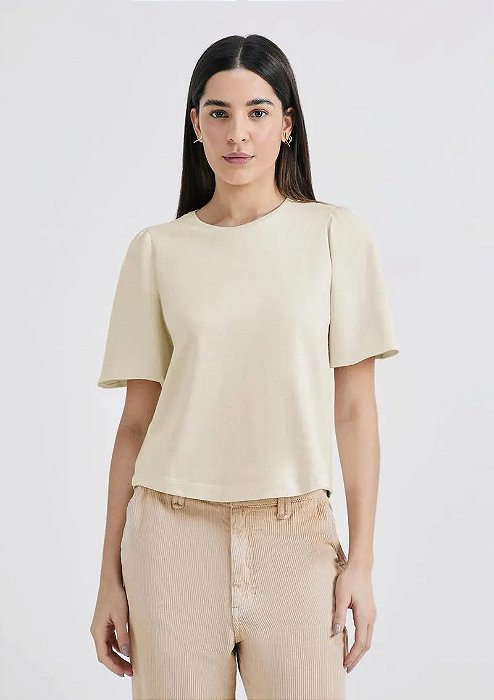 BLUSA FEMININA MANGA CURTA EVASÊ