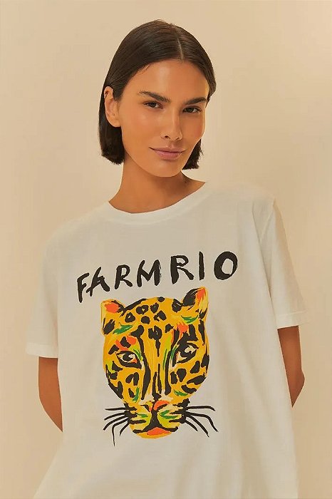 FARM T-SHIRT FIT FARMRIO ONÇA