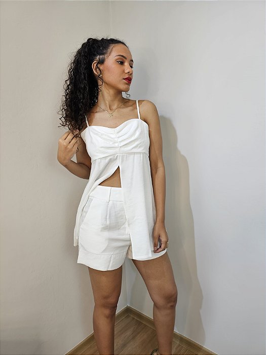 MYPLACE SHORT 2 BOTOES BRANCO