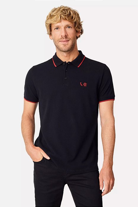 RESERVA POLO PIQUET CRF BORDADO FLAMENGO