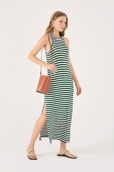DRESS TO VESTIDO ESTAMPA LISTRA