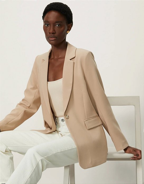 SHOULDER BLAZER BRASILIA ALFAIATO BEGE