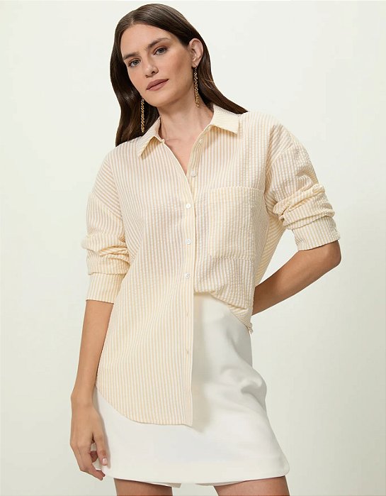 SHOULDER CAMISA AMPLA LISTRADA