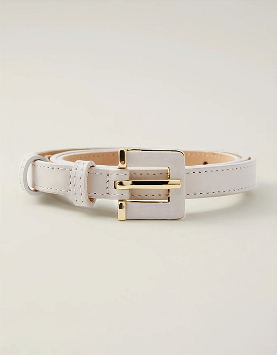 SHOULDER CINTO FINO FIVELA QUADRADA