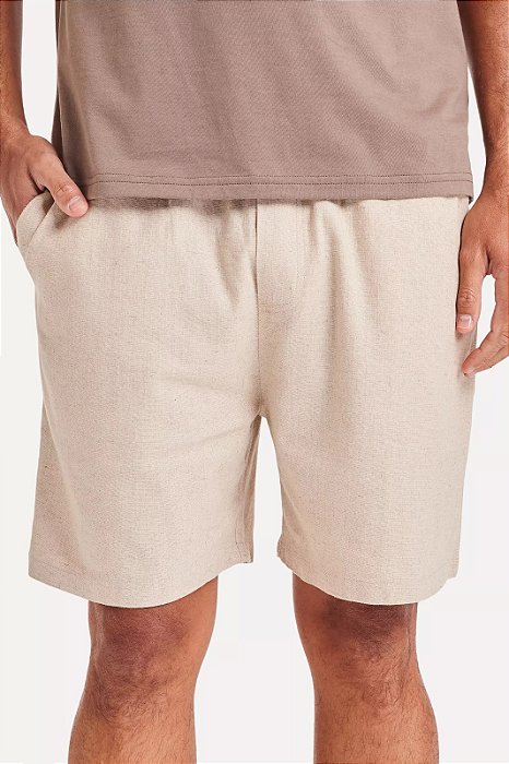 SIMPLES RESERVA BERMUDA LINHOSA MASCULINA PALHA
