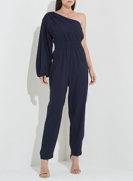 FORUM MACACÃO LINHO UMA MANGA AZUL