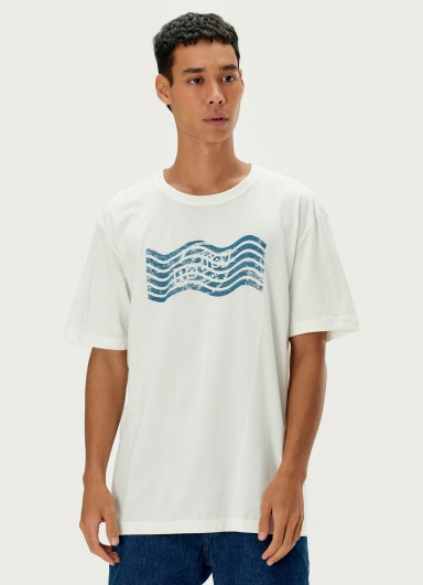 REDLEY T-SHIRT SILK ORIGINALS WAVE OFF WHITE