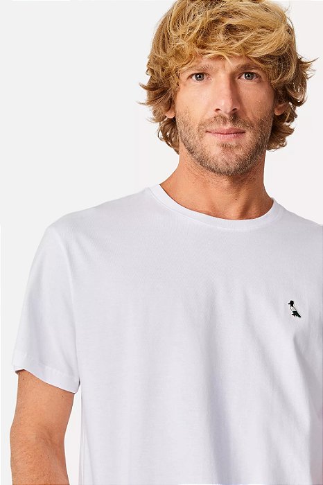 RESERVA CAMISETA REGULAR PATCH TRICOLOR BRANCA