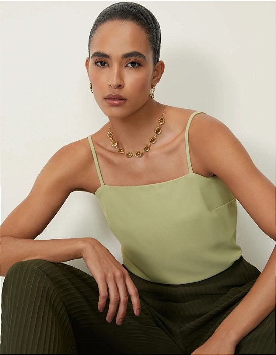 SHOULDER BLUSA RETA ALÇA