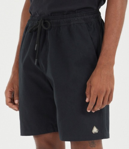 REDLEY BERMUDA SARJA ELASTICO CLASSICA PRETO