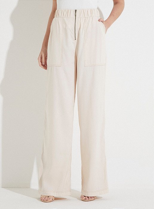 FORUM CALÇA LINHO AMPLA E MAX BOLSOS