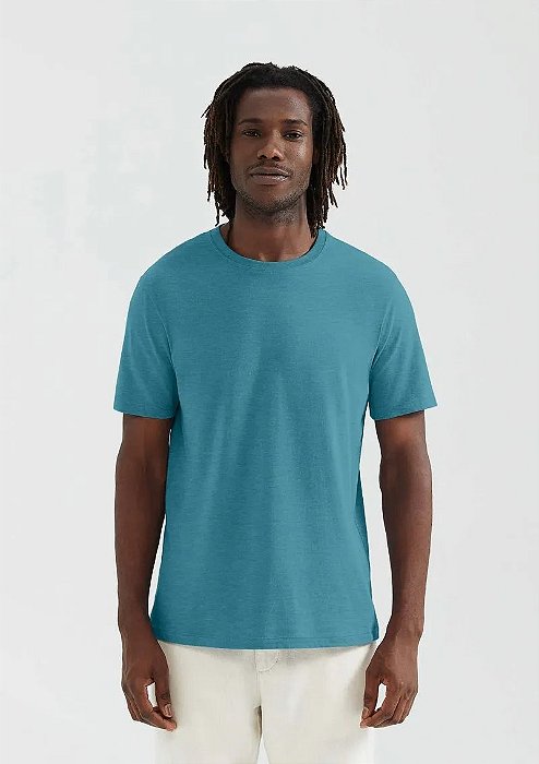 HERING CAMISETA BÁSICA UNISSEX MANGA CURTA REGULAR WORLD - VERDE