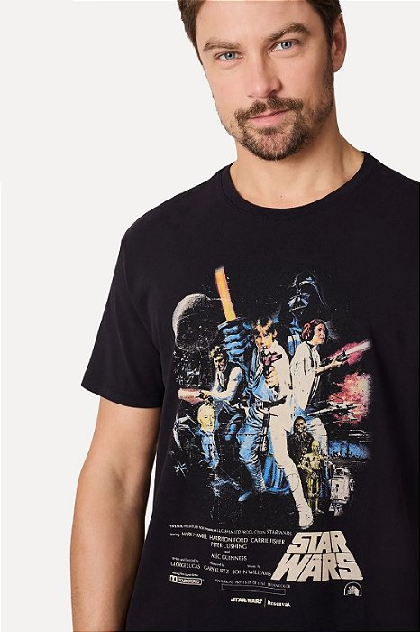 RESERVA CAMISETA ESTAMPADA UMA NOVA ESPERANÇA