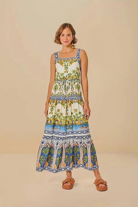 FARM VESTIDO LONGO AMAZONIA RIBEIRINHA