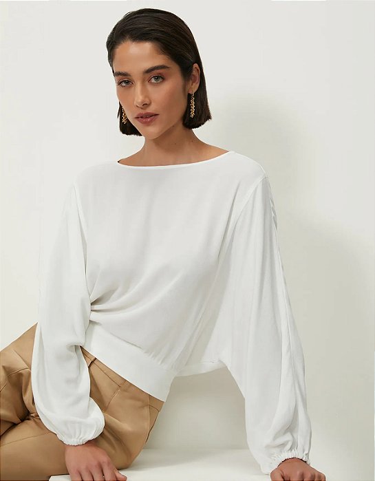 SHOULDER BLUSA AMPLA DECOTE CANOA OFF