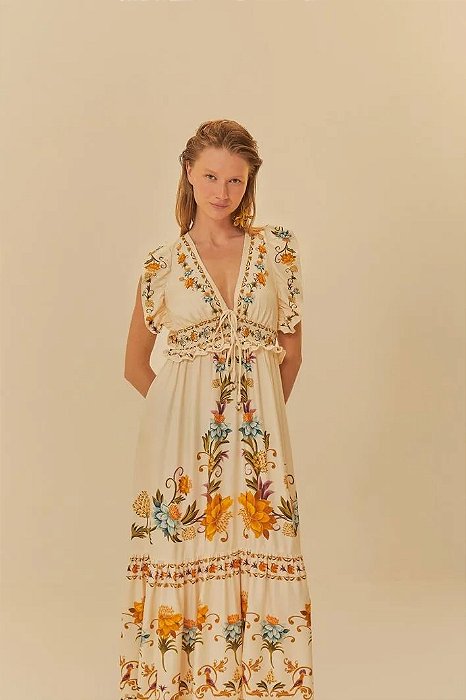 FARM VESTIDO LONGO DELICADEZA DE VERAO