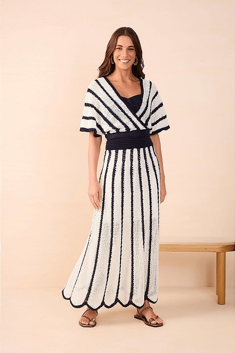 DRESS TO TOP TRICOT 2 EM 1 MARINHO