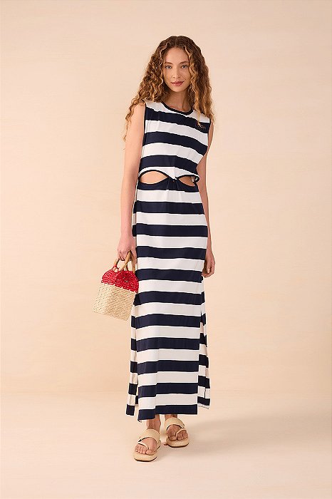 DRESS TO VESTIDO ESTAMPA LISTRA