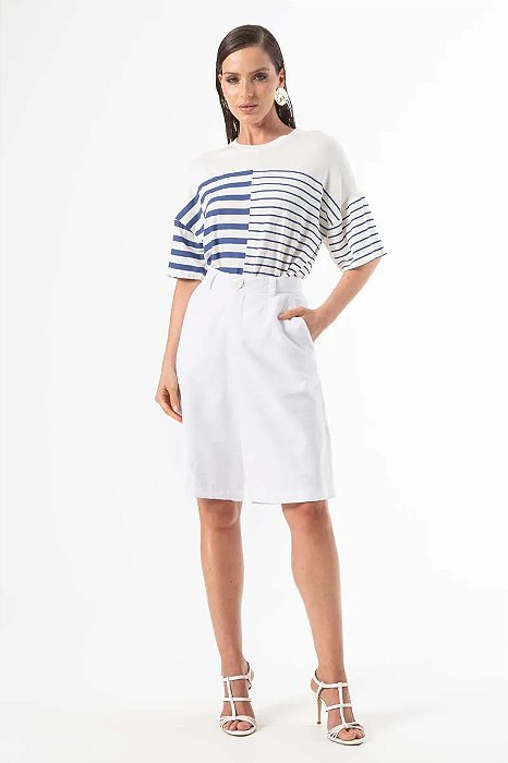 SLY T-SHIRT MANGA CURTA LISTRADA