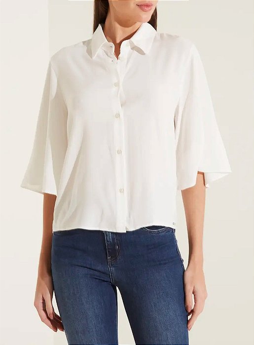 FORUM CAMISA ALFAIATARIA FLUÍDA  OFF SHELL