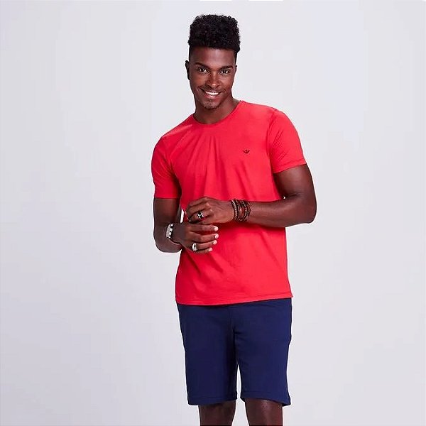 DOCTHOS CAMISETA MANGA CURTA MALHA BÁSICA SLIM