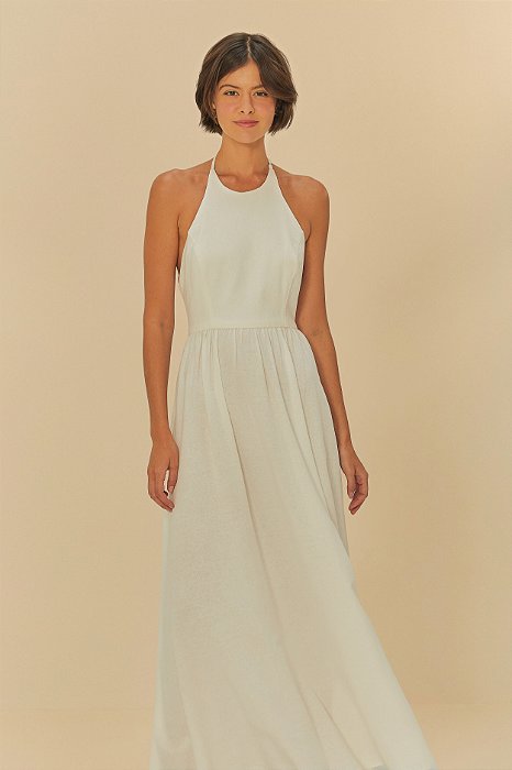 FARM VESTIDO FRENTE UNICA OFF WHITE
