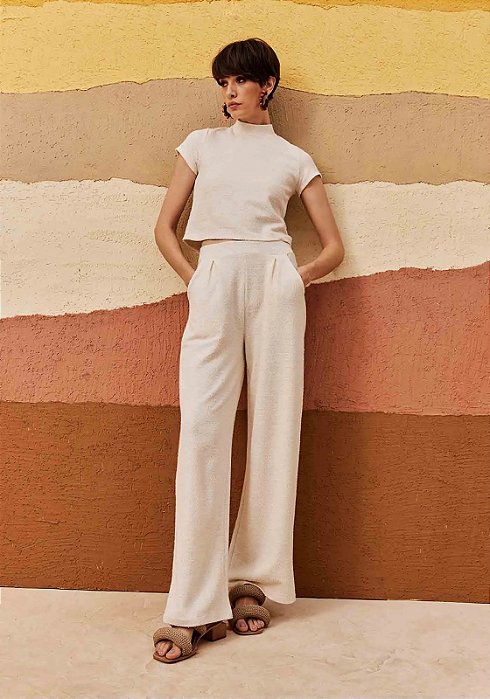 CACAY CALÇA PANTALONA PREGAS