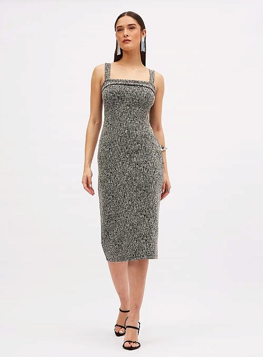 SOMMER VESTIDO PRETO/OFF