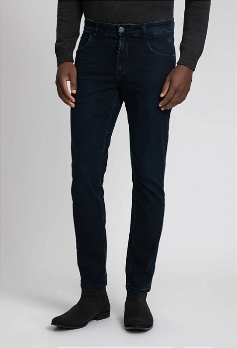 DOCTHOS CALÇA RELAXED FIT JEANS ESCURO