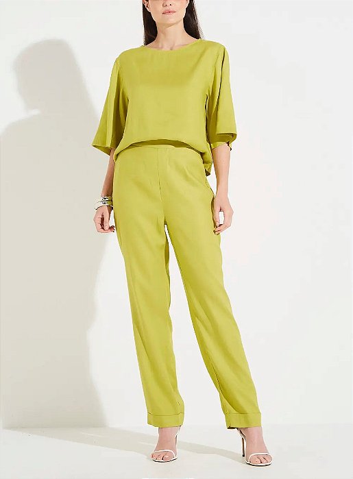 FORUM BLUSA LINHO - VERDE ESCILA