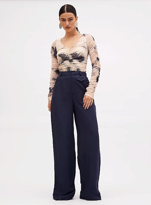 SOMMER CALÇA LINHO - AZUL OLYMPIC