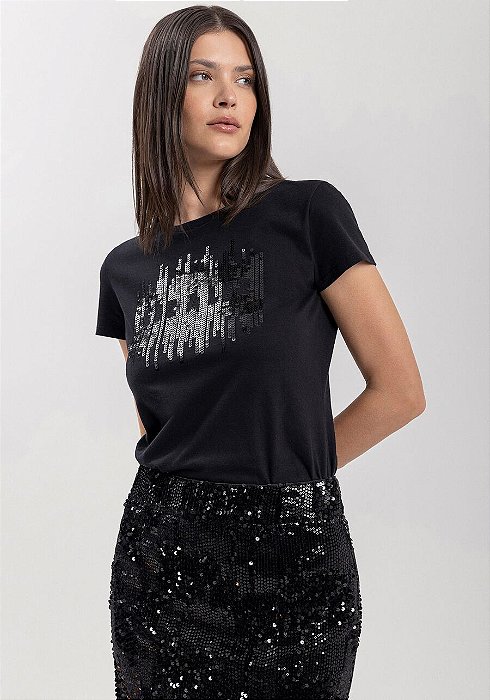 LEZ A LEZ BLUSA MALHA PRIME PRETO